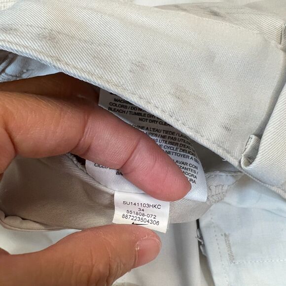 Nike Golf Shorts Mens 34 Beige Tech Flat Front Moisture Wicking Dri-Fit *READ - Picture 11 of 13